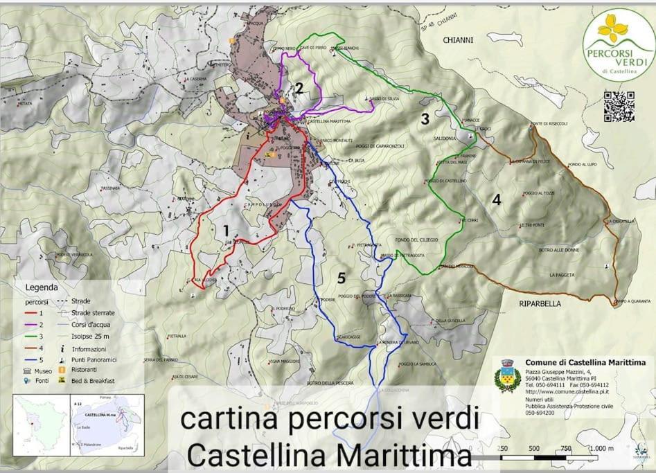 Appartamento Bellavista Castellina Marittima Buitenkant foto