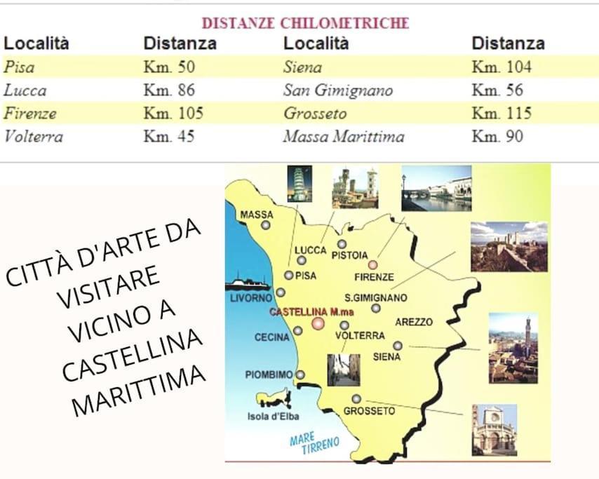 Appartamento Bellavista Castellina Marittima Buitenkant foto